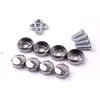 Tuerca de tornillo para matrícula de coche al por mayor tuerca clavo tornillo de montaje de marco de matrícula tuerca de hebilla de matrícula universal tapa de tuerca de hebilla de matrícula acero inoxidable
