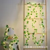 Explosões Transfronteiriças Cordão de Luzes Solares LED Luz de Rattan Simulação Cordão de Luzes de Flor de Cerejeira Parthenocissus Luz de Fio de Cobre Decorativa para Pátio