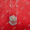 Joyería de Plata Yi de Daliangshan Sichuan Plata Mate Tradicional Étnica para Mujer Placa de Nombre Collar Performance Especial Danza Retro