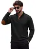 Roupas masculinas transfronteiriças TK primavera e outono top jacquard de diamante com gola alta, pulôver estilo americano com apliques nas mangas, moletom casual folgado de manga longa