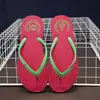 Chanclas de verano para parejas para mujer, de fondo plano, moda estudiantil, para usar en la playa, de tacón plano, celebridad de internet, antideslizantes, sandalias de playa