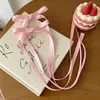 Pinza para el pelo con lazo estilo ballet súper hada, pinza lateral chica dopamina, pasador de cinta francesa versátil, accesorio para el pelo