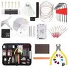 Kit de Herramientas de Reparación y Mantenimiento de Guitarra de 61 Piezas, Ajuste del Mástil, Pulido, Medición de Distancia de Cuerdas y Herramientas de Reemplazo