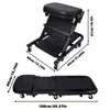 Tabla Plegable Multifuncional para Reparación de Autos Taburete para Reparación de Autos Rueda Universal Taburete Plegable para Reparación de Autos Taburete de Trabajo para Mantenimiento de Autos