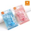 Alunos de Xiaoyuer usam suporte de caneta de silicone de 1 estágio (aperto confortável) Lote de combinação de bainha de estojo de caneta de posicionamento completo de cinco dedos