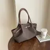Shuai Mi Home Bolsa Retro de Gran Capacidad para el Hombro para Mujer 2026 Nueva Moda Bolso de Hombro Plegado Bolso Tote Casual para Viajes