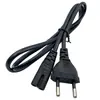 Cable de alimentación con certificación VDE de dos pines redondos y ocho colas, calibre europeo, cobre puro, enchufe de conexión de ocho colas para TV, lámpara de escritorio, impresora