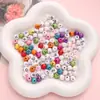 Cuentas acrílicas del alfabeto de 8 mm, cuentas redondas, cuentas sueltas, joyería hecha a mano para DIY, accesorios para collares, pulseras para niños, cuentas de educación temprana