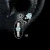 Pendiente de Acero de Titanio de Grado Médico con Forma de Estrella de Colores para Orejas Perforadas No Necesita Quitarse Doble Agujero en la Oreja Pendiente de Botón Estrella de Cinco Puntas Pendiente para Cartílago de la Oreja Pasador Recto Ear Cuff Mujer