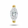 Brinco Stud de Lábio Liga de Titânio F136 Olho de Cavalo Cobre Inlaid Zircônia Osso Túnel Piercing Joia Brinco