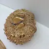 Bolsa de Noite de Alta Qualidade em Novo Estilo com Strass e Diamantes, Bolsa de Mão para Mulheres para Combinar com um Qipao, Pequena Bolsa para Banquete