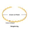 Pulsera Transfronteriza Europea y Americana de Acero de Titanio en Forma de C Geométricamente Ajustable Pulsera de Acero Inoxidable Pulsera Abierta Avanzada Exagerada para Mujer