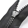 Cremallera de resina No.5 bolsillo para ropa cremallera accesorios doble apertura chaqueta de plumas cremallera larga negra 15-100cm