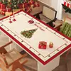 Nuevo Mantel de Silicona con Ambiente Festivo, Impermeable, Resistente al Aceite, No Requiere Lavado, Mantel para Mesa de Navidad y Año Nuevo, Mantel para Mesa de Café, Mantel Protector