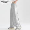 Pantalones de Verano de Pierna Ancha para Niñas 2025 Nuevos Pantalones Super Guapos para Niñas de Secundaria Pantalones Deportivos Delgados de Verano para Niñas