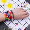 4 6 7 10 mm cuentas sueltas acrílicas cuentas con letras en inglés cuentas planas hechas a mano diy accesorios de joyería con cuentas pulsera