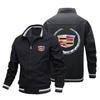 2022 primavera y otoño comercio exterior transfronterizo nuevo logotipo de coche impresión 3D chaqueta con cremallera de cuello alto para hombre logotipo personalizado traje de béisbol
