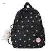 Mochila Transfronteiriça 2026 Novo Estampado Floral Estilo Campus Feminina Fresca Bolsa de Viagem Versão Coreana Mochila de Grande Capacidade