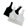 Nuevo Camisola de Otoño e Invierno para Mujer con Cinturón, Almohadilla en el Pecho, Tirante Irregular, Base Anti-deslizamiento, Ajustado, Chaleco Base Adelgazante