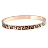 Lele Jewelry Pulsera de Acero Inoxidable con Patrón de la Gran Muralla para Hombre Verano Textura Pulida Casual Lujo Ligero Diseño de Alta Gama Joyería de Mano para Mujer