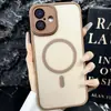 Adequado para Capa de Celular Magnética Iphone17Promax 16 Semitransparente 14Pro Fosca 13 High-End 12P Furo Fino 11
