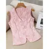 Tops sin mangas europeos y americanos transfronterizos para mujer, nuevos estilos de verano, camisetas sin mangas de moda y adelgazantes para exportación