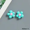 Acessórios Pequenos de Flor Colorida em Resina para DIY Joias Grampo de Cabelo Faixa de Cabeça Pingente Ímã de Geladeira Capa de Celular Patch