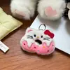 Llavero de Juguete de Comida Rellena Colgante de Muñeca Gatito Kt Colgante para Mochila de Estudiante Llavero de Muñeca Colgante Accesorios de Regalo