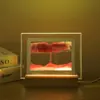 Luminária de Noite Pintura de Areia Movediça Criativa Transfronteiriça Base de Madeira Luminosa Decoração de Mesa de Quarto Enfeites Luz de Ambiente Presente de Aniversário