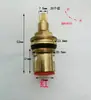 Acessórios para torneira de água fria e quente núcleo da válvula manípulo dourado manípulo preto válvula rotativa interruptor cruzado