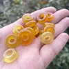 Colgante de hebilla de seguridad de calcedonia amarilla transparente de hielo Hebilla de ágata y jade estilo chino Colgante para pulsera DIY Huaigu Accesorios Venta al por mayor