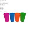 Taza de Plástico Colorida para Beber Taza de PP para Estudiante para Cepillarse la Boca y Enjuagarse Taza de Té de Restaurante Taza de Jugo Venta al por Mayor Rs-202182