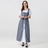 Vestido Sexy Vintage Deusa Novo Desejo Medieval Irlandês Ombro a Ombro Alça Cintura Apertada Costura