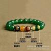 Pulsera de Cristal Blanco Natural Cinco Vías Dios de la Riqueza para Hombres y Mujeres Roja, Amarilla, Blanca, Verde y Negra Pulsera de Cinco Elementos Fu Lu Shou Xi Cai Mayoreo