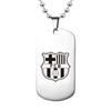 Accesorios Explosivos Acero Inoxidable Logo de Fútbol Cristiano Ronaldo Acero de Titanio Militar Collar Accesorio Versátil Personalizado para Hombre