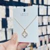 Collar de trébol de cuatro hojas para mujer, estilo coreano, simple, con colgante de circón de hierba de la suerte, cadena de clavícula, joyería de celebridades de Internet fresca y pequeña de verano.