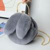 Novo Estilo Bolsa Chanel Estilo Rabbit Fur Binaural Clip Bolsa Portátil Crossover Bolsa diy Bolsa Cartoon Imitação de Cabelo
