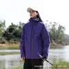 Chaqueta cortavientos clásica con capucha a prueba de tres elementos para primavera y otoño, transpirable, duradera, versátil, abrigo para exteriores para escalada en montaña, adecuado para parejas