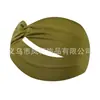 Banda elástica para el cabello deportiva de yoga europea y americana, antideslizante, ancha, color caramelo, para ejercicio, correr, absorbente del sudor, para mujer
