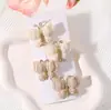Traje de Pasador de Pelo Tejido a Mano de Lana Europeo y Americano Mariposa Enrollada Pasador de Color Sólido Suave Todo-partido Tocado para Bebé 3841