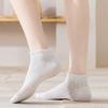 Calcetines de Primavera y Verano para Mujer, Calcetines de Barco con Orejas para Mujer, Calcetines Cortos de Algodón de Color Sólido para Mujer estilo Japonés con Trenzas, en stock, Calcetines de Encaje para Mujer
