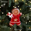 Nuevo Colgante de Hombre de Jengibre de Plástico Colgante Decoración de Árbol de Navidad Suministros Adornos Suministros de Decoración de Atmósfera En Stock