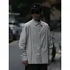 Camisa de Manga Longa Xadrez Fino Estilo Japonês Cityboy para Homens, Camisa Casual Solta Unissex Retrô Relaxado Estilo Americano