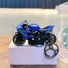 Chaveiro de Motocicleta Brinquedo Modelo para Estudante Pingente Chaveiro Acessórios para Bolsa Meninos Pequenos Presentes Venda por Atacado