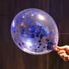 Lantejoulas Balão Transparente Aniversário Decorativo Empurrar Fogo Estilo Noivado Arranjo de Casamento Balão Net Vermelho Quadrado Barraca