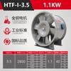 Ventilador de Extracción de Humo Resistente a Altas Temperaturas Htf Flujo Axial de Dos Velocidades Sistema de Ventilación para Garaje Subterráneo Ventilador de Extracción de Humo en Caso de Incendio