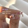 Brincos de borboleta de amor com zircônia e diamante de agulha de prata, pequenos e requintados brincos de coração para meninas, brincos legais e fofos da moda