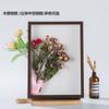 Porta-Retrato Casual de Madeira com Flores Secas 3cm Estrutura Oca Estereoscópica Enfeites de Flores Secas Porta-Retrato de Presente Artesanal para o Dia dos Namorados Venda por Atacado