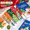 Cuaderno Pequeño Navideño de Dibujos Animados Papelería para Estudiantes Mini Bloc de Notas 64K Portátil para Niños Cuaderno de Bolsillo Rayado Venta al por Mayor