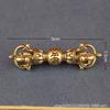Latón antiguo vintage instrumento tántrico Xizang maza de diamante grande maza del tesoro maza mágica adornos joyería amuleto